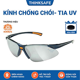 Mua Kính bảo hộ King s KY314B kính chống bụi  chống trầy xước  chống đọng hơi sương  chống tia cựa tím (đen tráng bạc)