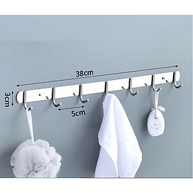 Mua Móc Treo Bằng Thép Không Gỉ 304 Móc Treo Phòng Bếp  Phòng Ngủ  Phòng Tắm Cao Cấp (7 Móc)