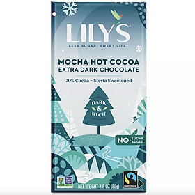 Mua THANH SOCOLA ĐEN VỊ MOCHA Lily s Extra Dark Chocolate Bar  70% Cocoa  Stevia Sweetened  Low-Carb  Keto Friendly  Gluten-