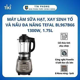 Mua Máy làm sữa hạt  xay sinh tố và nấu đa năng Tefal BL967B66  1300W  1.75L - Hàng chính hãng