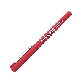 Bút Vẽ Kỹ Thuật 0.2 mm - Artline EK-220-RD - Màu Đỏ