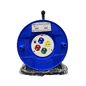 Mua Ổ cắm kéo dài quay tay kiểu Rulo nhỏ LIOA QT20-2-15A 20m x 2 15A (mẫu mới 2022) - Hàng chính hãng