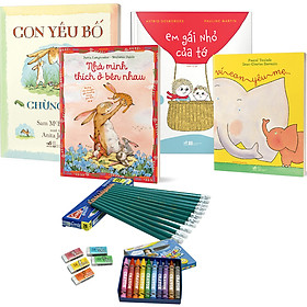 Combo 28: Cả Nhà Thương Nhau (Kèm Bộ Quà Tặng Sáp Màu, Bút Chì, Tẩy Mọi Bạn Nhỏ Đều Thích Mê)