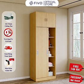 Mua Tủ Treo Quần Áo Cửa Lùa Gỗ MDF Chống Ẩm Cao Cấp FC31 FIVO  Nhiều Ngăn Đựng Đồ  Không Gian Hộc Tủ Trên Rộng Rãi