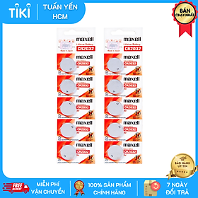Combo 10 viên pin CR2032 Maxell Nhật Bản