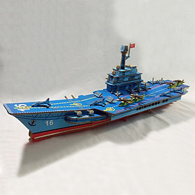 Mô hình kim loại lắp ráp 3D Tàu Sân Bay Uss Enterprise Cvn65 Silver   banmohinhtinhcom