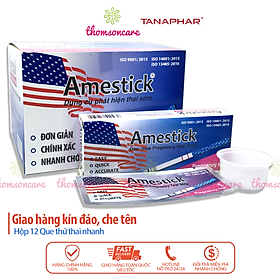 Hộp 12 que thử thai Amestick - Test nhanh, chính xác - Giao hàng kín đáo