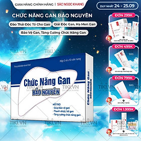 Thực phẩm bảo vệ sức khỏe Viên uống Chức năng gan Bảo Nguyên