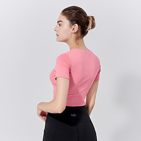 Áo Croptop Tập Yoga Gym Hibi Sports Cr826, Kiểu Phối Chéo , Kèm Mút Ngực