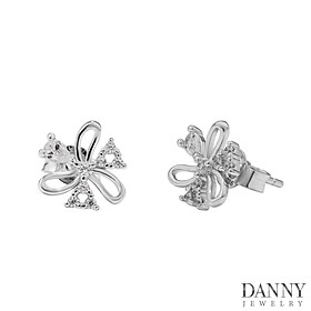 Bông Tai Nữ Danny Jewelry Bạc 925 Xi Rhodium BY162