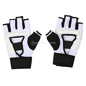 Hình ảnh sách Half Finger Boxing Gloves Taekwondo/ Muay Thai /Punching Bag Gym Training Mitts Sparring Gloves