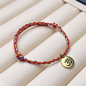 Vòng tay chỉ đỏ Nepal charm Ohm BMV HBL-02021 | Trang sức PJS