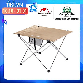 Bàn dã ngoại cắm trại Naturehike campoutvn du lịch NH20JJ020 mặt vải khung nhôm xếp gọn nhẹ chắc chắn dễ mang đi A203