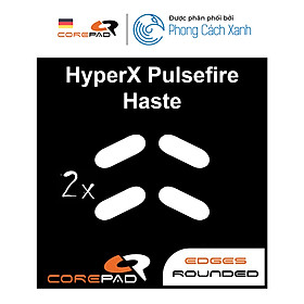 2 Bộ Feet chuột PTFE thay thế Corepad Skatez PRO cho Kingston HyperX Pulsefire Haste - Hàng Chính Hãng