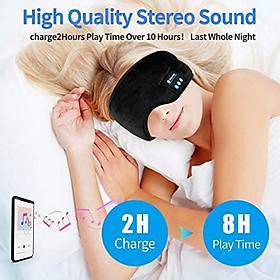 Upgraded  Sleep  Headphones Handsfree Stereo blue