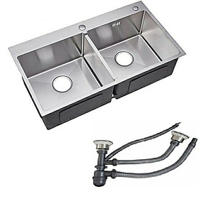 Chậu rửa chén 2 hộc INOX 304 pha 