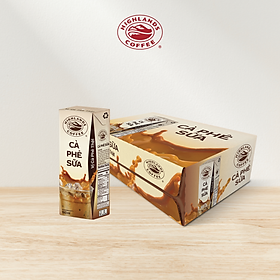 Thùng 48 hộp Cà phê Sữa Highlands Coffee Tetra pack 180ml hộp
