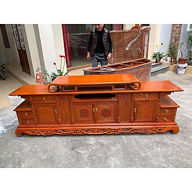 Mua Kệ tivi hàm ếch gỗ gõ 2m4