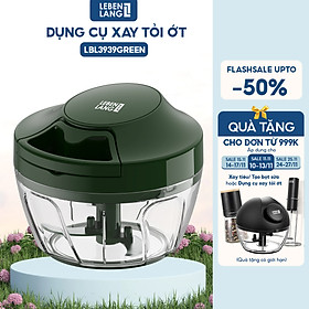 Mua Dụng cụ xay tỏi ớt  thực phẩm Lebenlang LBL3939 lưỡi xay bén  dây rút tiện lợi - hàng chính hãng