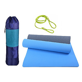 Thảm Tập YoGa, Gym miDoctor + Bao Thảm Tập Yoga + Dây Thảm Tập Yoga (Túi, Dây Giao Màu Ngẫu Nhiên)