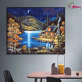Mua Tranh sơn dầu số hóa tự tô màu Gam PC0579 40x50cm căng sẵn khung