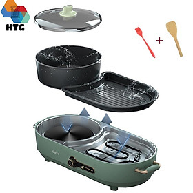 Bếp lẩu nướng đa năng tháo rời BEAR DKL-C15L1 Hàng chính hãng