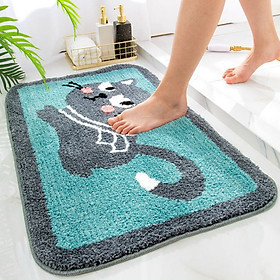 Mua Thảm chùi chân nhà bếp   nhà tắm lông xù siêu xinh mềm mịn 40x60