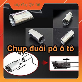 Chụp đuôi pô ống xả ô tô 4 chỗ (Đường kính lắp 5.5 cm)