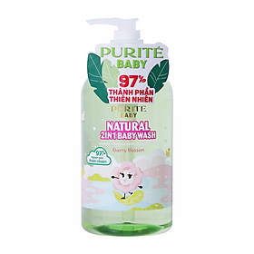 Sữa Tắm Gội Thiên Nhiên Hoa Anh Đào Purité Baby 500ML