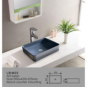 chậu lavabo vuông đặt bàn