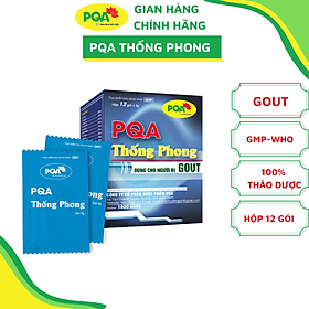 PQA Thống Phong dùng cho người bị gút, gout 1 hộp 12 gói.