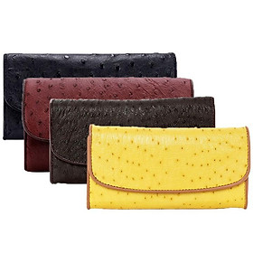 Bóp da đà điểu 3 gấp Huy Hoàng nhiều màu HP3403-04-05-06