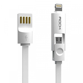 Mua Cáp 2 in 1 Lightning + Micro USB ROCK 32cm - Hàng chính hãng