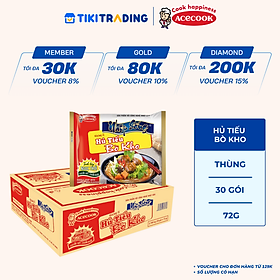 Thùng 30 Gói Hủ Tiếu Nhịp Sống vị Bò Kho 72g