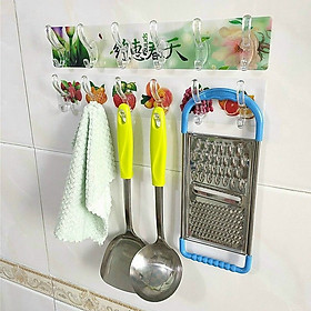 Mua Combo 2 Thanh 6 Móc Treo Đồ Dán Tường Siêu Dính Chịu Lực Đa Năng