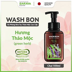 Xà Phòng Rửa Tay Thảo Mộc Tạo Bọt WASH BON Hương Thảo Mộc