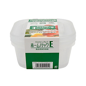 Set 2 hộp nhựa đựng thực phẩm quay lò vi sóng - nội địa nhật bản