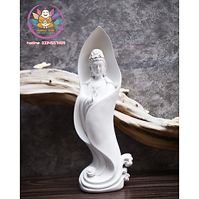 Tượng Mẹ Quan Âm cao 46cm trang trí nội thất nhà cửa- phong thủy- thờ cúng