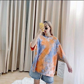 ÁO PHÔNG TAY LỠ PHỐI LOANG MÀU HOT TREND UNISEX - XC