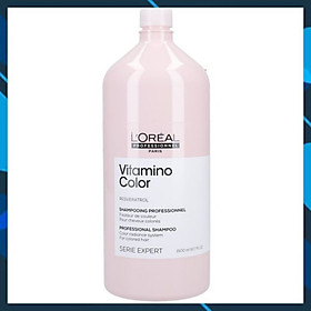 Hình ảnh DẦU GỘI GIỮ MÀU TÓC NHUỘM L'OREAL SERIE EXPERT VITAMINO COLOR PROFESSIONAL SHAMPOO NEW 1500ML (CHAI TO)