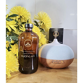 Combo 1 chai nước xông trầm hương Hương An 500 ml + 1 máy khuếch tán siêu âm