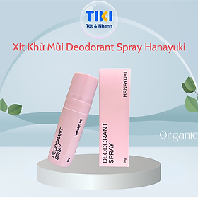 Xịt Khử Mùi Hanayuki Chính Hãng Xịt Thơm Cơ Thể Deodorant Spray Giúp Khử Mùi Giảm Tiết Mồ Hôi 60g