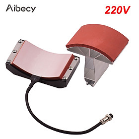 Aibecy Hat Cap Press Mat Pad Heating Transfer Attachment Silica Gel 5.5x3 Inch 220V for Heat Press Machine Hat Heating