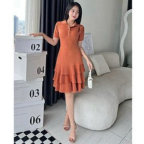 {HCM} Đầm bèo đuôi cá kiểu cổ polo D078- Lady Fashion - Khánh Linh Style