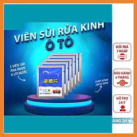 Viên sủi rửa tẩy sạch kính ô tô xe hơi, tạo hiệu ứng lá sen