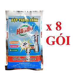 Bộ 8 gói bột thông cống cực mạnh 100g nội địa Hando