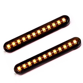 Bộ 02 Đèn Led Xi Nhan Báo Rẽ Dán Trang Trí Ô Tô Xe Máy 12V Volcano Shop