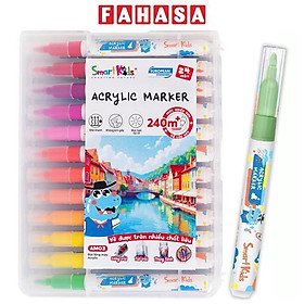 Hộp 24 Bút Lông Màu Acrylic - Smart Kids AM03