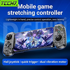 Gamepad Tay Game Không dây Bluetooth D6 mini hall joystick đa nền tảng cho máy tính - điện thoại - máy game Console hàng nhập khẩu
