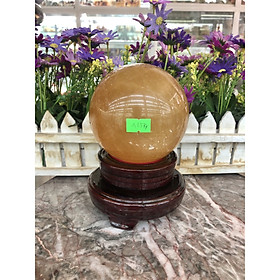 Mua Quả cầu phong thủy đá thạch anh vàng - Đường kính 10 3 cm